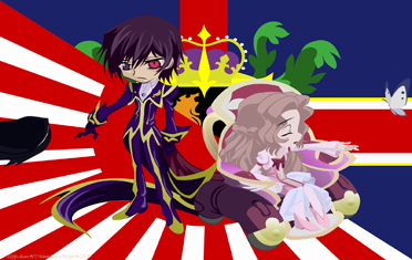 Code Geass Chibi Lelouch and Nunnally vi Britania
